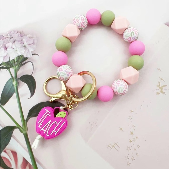 Hand Crafted Accessories Teacher Appreciation Keychain Wristlet